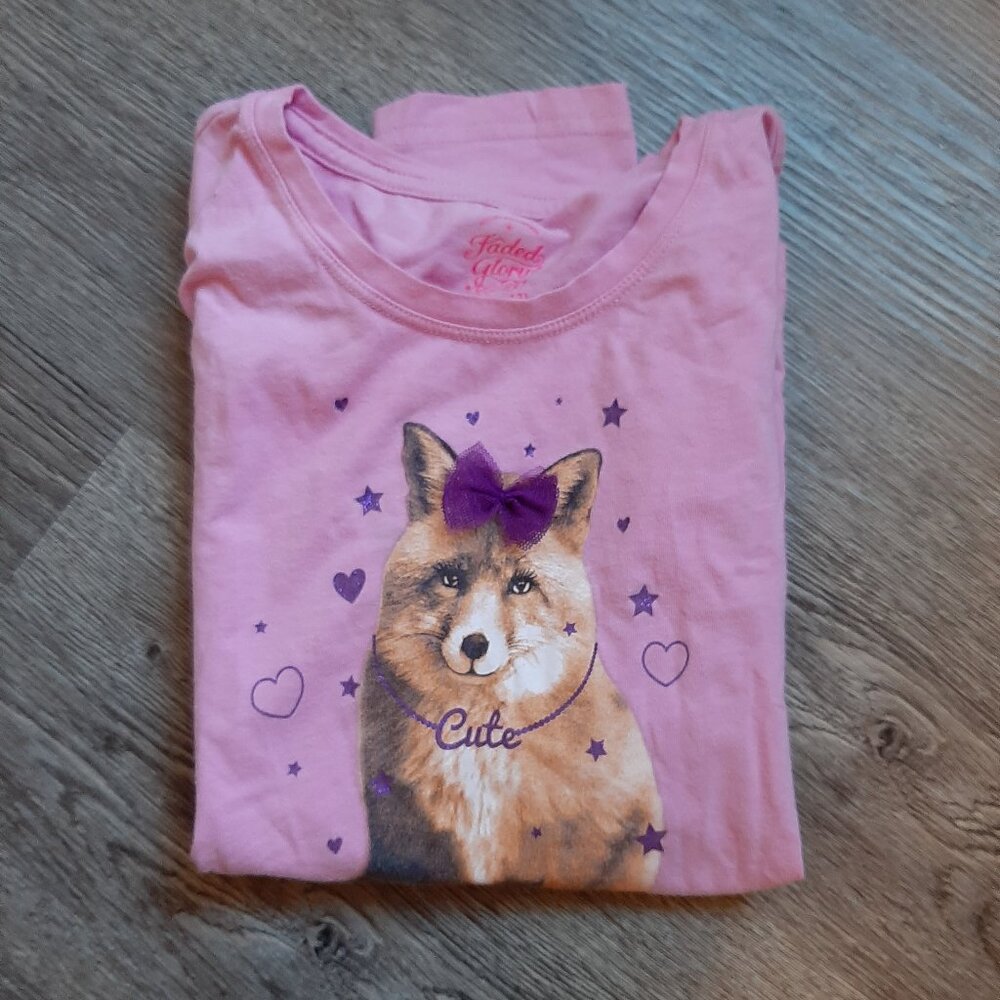 Girls fox tee